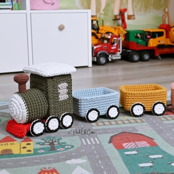 Crochet Train  amigurumi pattern by apinchofcotton