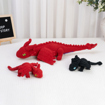 Dragon Mama and Baby  amigurumi pattern by The Loop Story