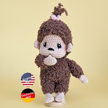 Coco the Little Monkey amigurumi pattern by SaphirhaseDesign