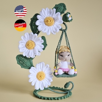 Flower Children - Gertie the Daisy amigurumi pattern by SaphirhaseDesign
