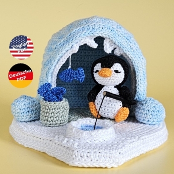 Martin the little penguin amigurumi pattern by SaphirhaseDesign