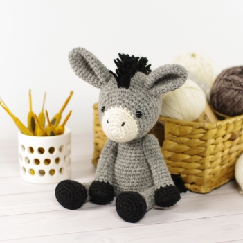 Small Donkey amigurumi pattern by Kristi Tullus