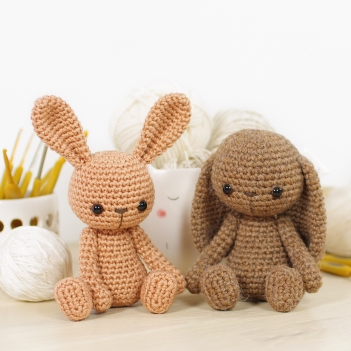 Tilda and Daisy the Small Bunnies amigurumi pattern by Kristi Tullus