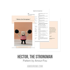 Hector, the Strongman amigurumi pattern by Amour Fou