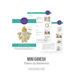Mini Ganesh amigurumi pattern by Madelenon