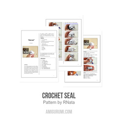 Crochet Seal amigurumi pattern by RNata