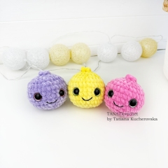Dumpling & Steamer Plushie amigurumi by TANATIcrochet