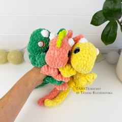 The Palm Sized Snuggler Dragon amigurumi pattern by TANATIcrochet