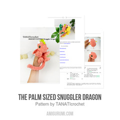The Palm Sized Snuggler Dragon amigurumi pattern by TANATIcrochet