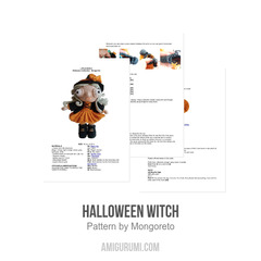 Halloween Witch amigurumi pattern by Mongoreto