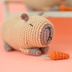 Niko and Poku the CAPYBARAS amigurumi pattern by Elisas Crochet
