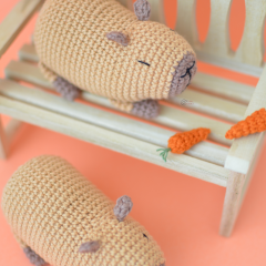Niko and Poku the CAPYBARAS amigurumi by Elisas Crochet