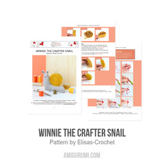 Winnie the Crafter Snail amigurumi pattern by Elisas Crochet