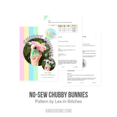 No-Sew Chubby Bunnies amigurumi pattern by Lex in Stitches