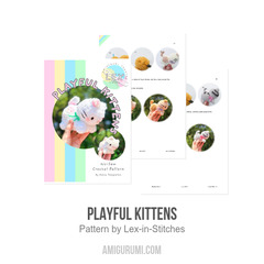 Playful Kittens amigurumi pattern by Lex in Stitches