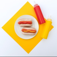 Hot Dog amigurumi pattern by Curiouspapaya