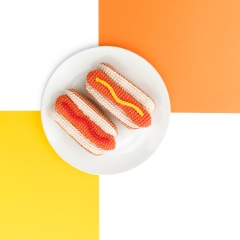 Hot Dog amigurumi pattern by Curiouspapaya