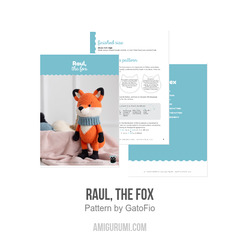 Raul, the fox amigurumi pattern by GatoFio
