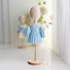 Blue dresses amigurumi by Fluffy Tummy