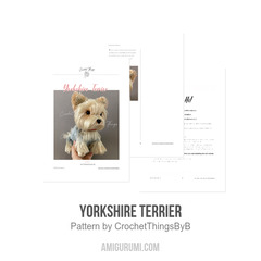 Yorkshire Terrier amigurumi pattern by CrochetThingsByB