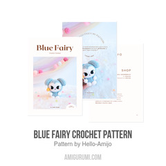 Blue Fairy Crochet Pattern amigurumi pattern by Hello Amijo