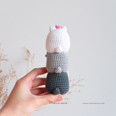 Floral Cats Crochet Pattern amigurumi by Hello Amijo