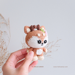 Floral Deer Crochet Pattern amigurumi pattern by Hello Amijo