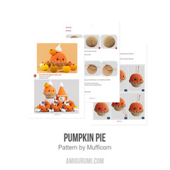 Pumpkin Pie amigurumi pattern by Mufficorn