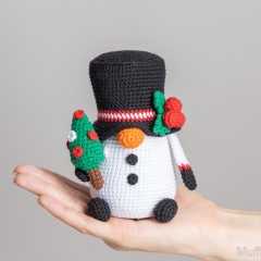 Snowman amigurumi pattern by Mufficorn