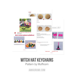 Witch Hat Keychains amigurumi pattern by Mufficorn