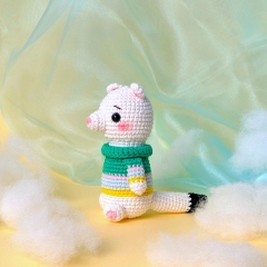 Emil the Ermine amigurumi pattern by Amigurumi with Eli