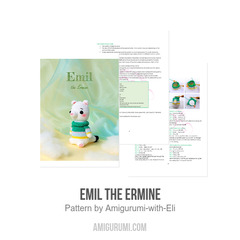 Emil the Ermine amigurumi pattern by Amigurumi with Eli
