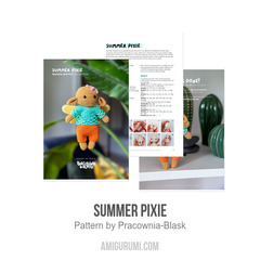Summer Pixie amigurumi pattern by Pracownia Blask