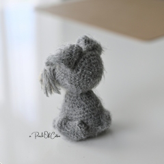 Mini Schnauzer Dog amigurumi pattern by apinchofcotton