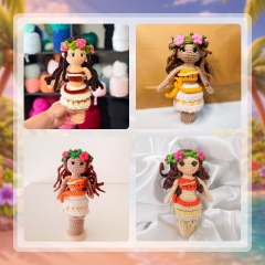 Moana mini doll amigurumi pattern by Co Tam Crafts