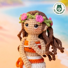 Moana mini doll amigurumi by Co Tam Crafts