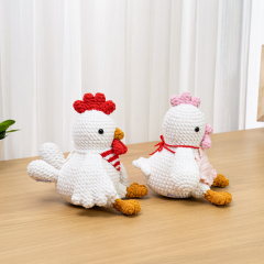 Chicken Rooster Baby Hen amigurumi by The Loop Story