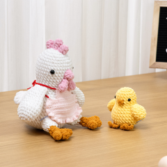 Chicken Rooster Baby Hen amigurumi pattern by The Loop Story