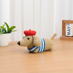 Dachshund with Sweater  amigurumi pattern by The Loop Story