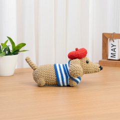 Dachshund with Sweater  amigurumi by The Loop Story
