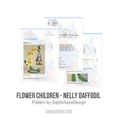 Flower Children - Nelly Daffodil amigurumi pattern by SaphirhaseDesign