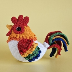 Johann the Fat Rooster amigurumi pattern by SaphirhaseDesign