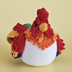 Johann the Fat Rooster amigurumi pattern by SaphirhaseDesign