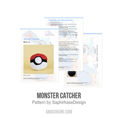 Monster Catcher amigurumi pattern by SaphirhaseDesign