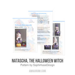 Natascha, the Halloween Witch amigurumi pattern by SaphirhaseDesign