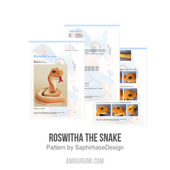 Roswitha the Snake amigurumi pattern by SaphirhaseDesign