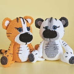 Theodor the Tiger amigurumi pattern by SaphirhaseDesign