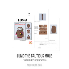 Lumo the Cautious Mole amigurumi pattern by engurumist