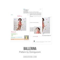 Ballerina amigurumi pattern by Domigurumi