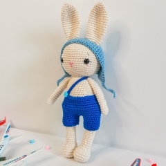 Ace the Little Aviator Bunny amigurumi by EmmaS Dolls